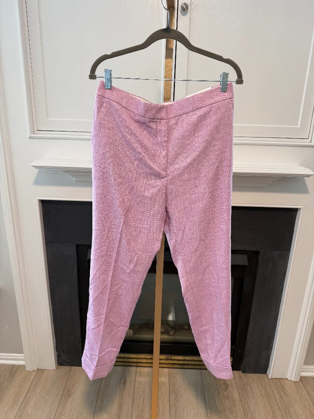 💗 NWT Purple-Pink Ankle Dress Pants High Rise Curvy Fit | Ann Taylor | Size 8